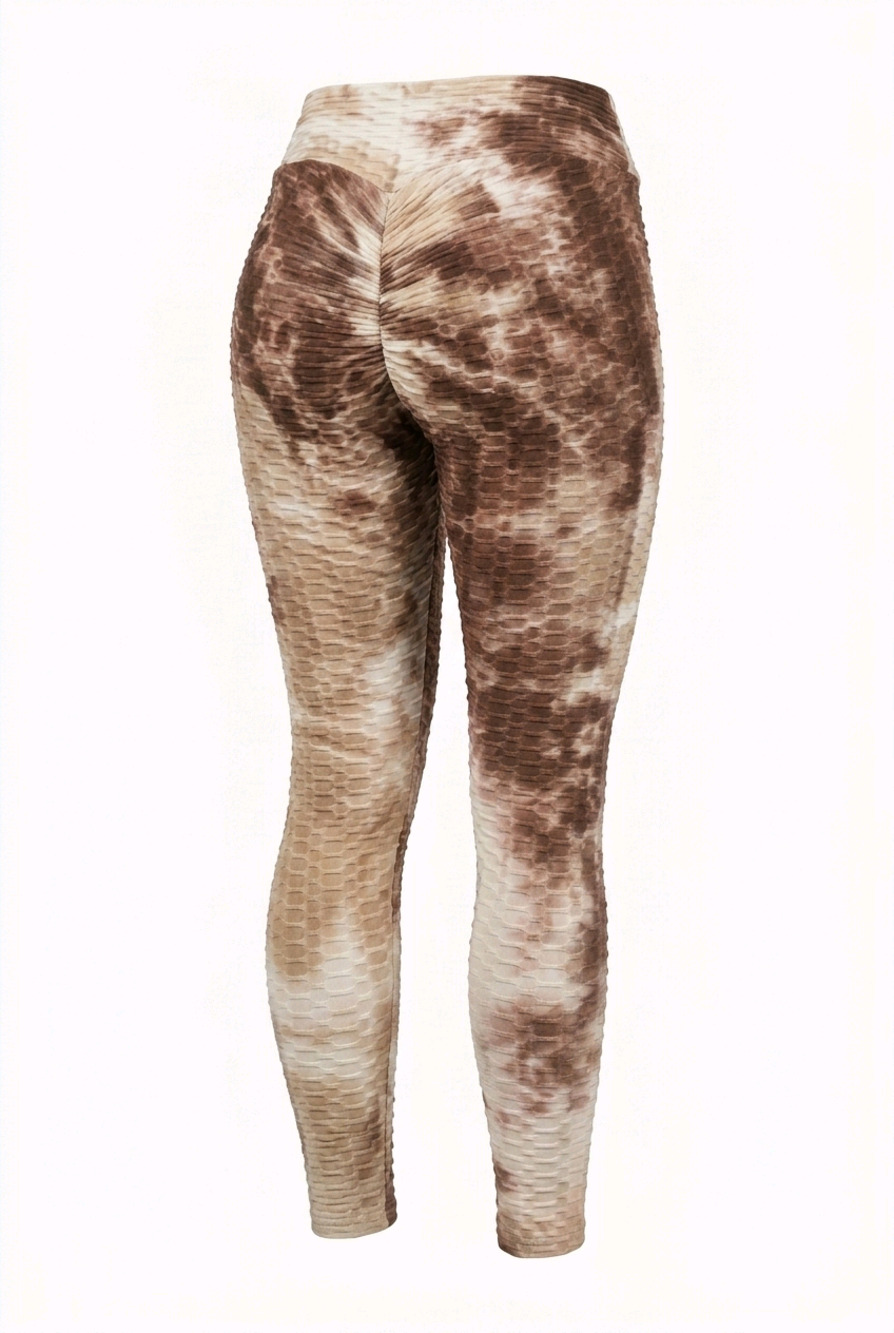 NWT No Comment Crossover V High Waist Honeycomb Scrunch-butt Leggings size M